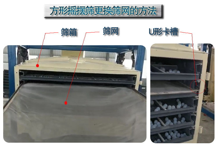 方形搖擺篩的換網技巧
